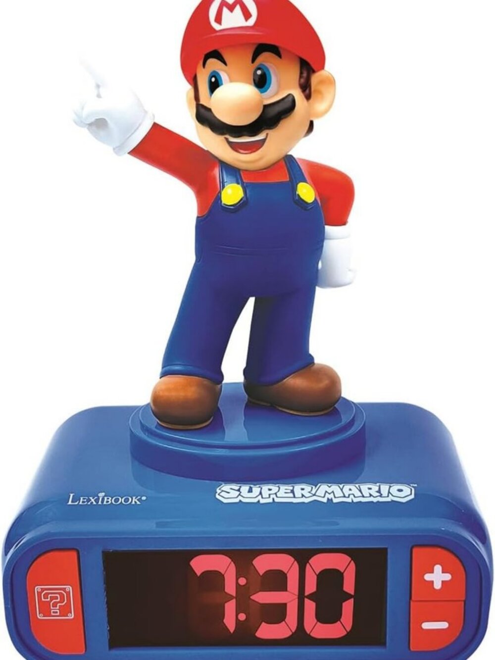 Super Mario Nightlight Alarm Clock with Fun Design & Easy-to-Use Features